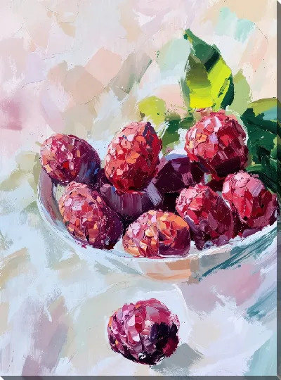 Картина маслом Малина №20