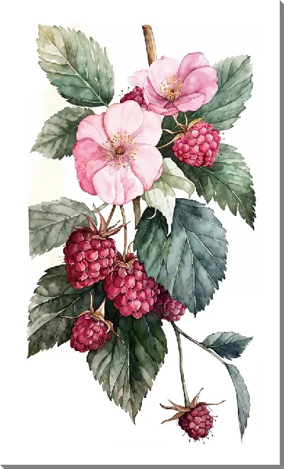 Картина маслом Малина №23