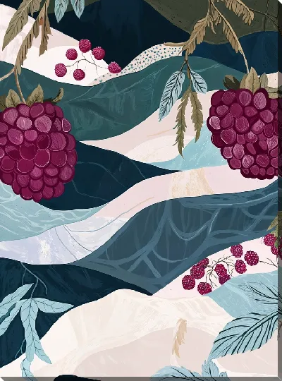 Картина маслом Малина №24