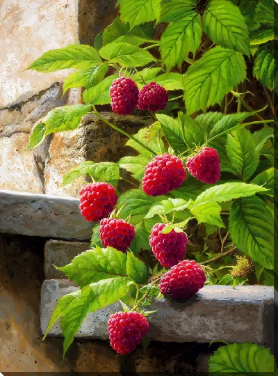 Картина маслом Малина №26