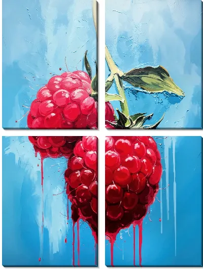 Модульная картина Две малинки