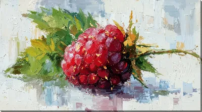 Картина маслом Малина №37