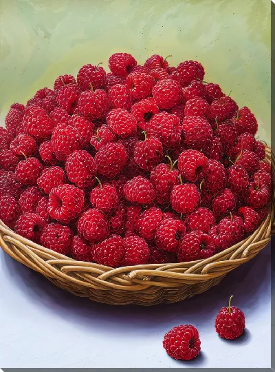 Постер Малина в корзинке