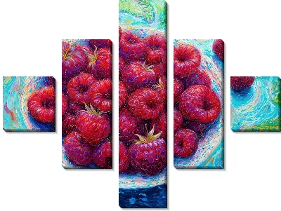 Малина в тарелке