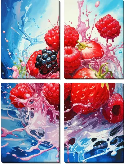 Модульная картина Малина №46