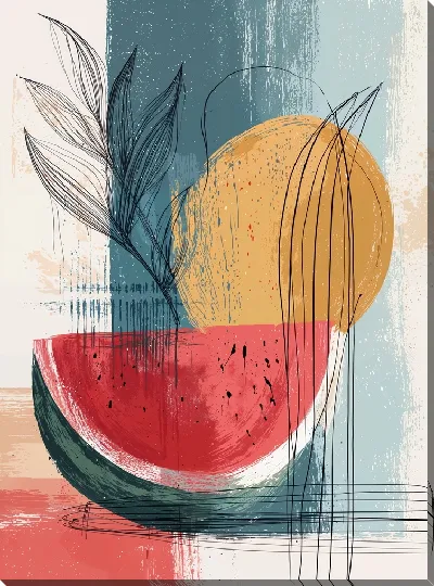 Картина маслом Арбуз №6