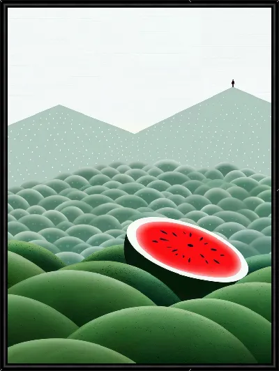Картина Круглый арбуз