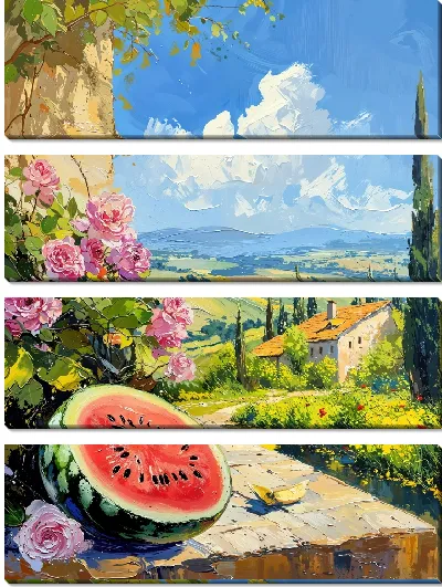 Модульная картина Арбуз №10