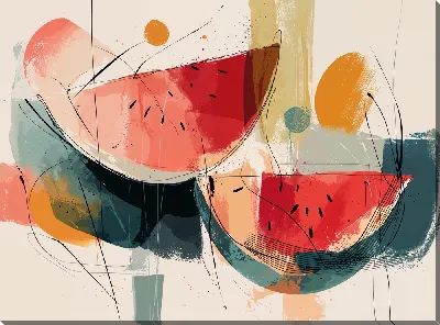 Картина маслом Арбуз №12