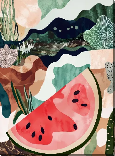 Картина маслом Арбуз №14