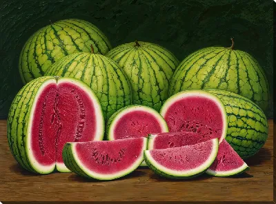 Картина маслом Арбузы №16