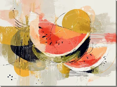 Картина маслом Арбуз №17