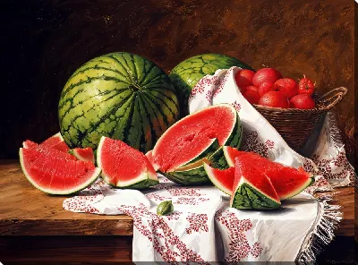 Картина маслом Арбуз №24