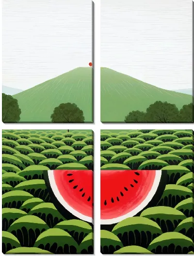 Модульная картина Арбуз №25