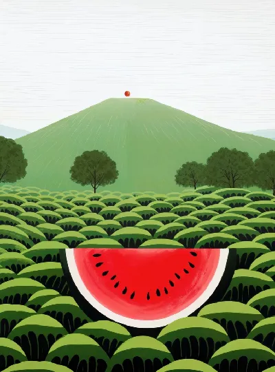 Плакат Арбуз №25