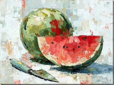 Картина маслом Арбуз №29