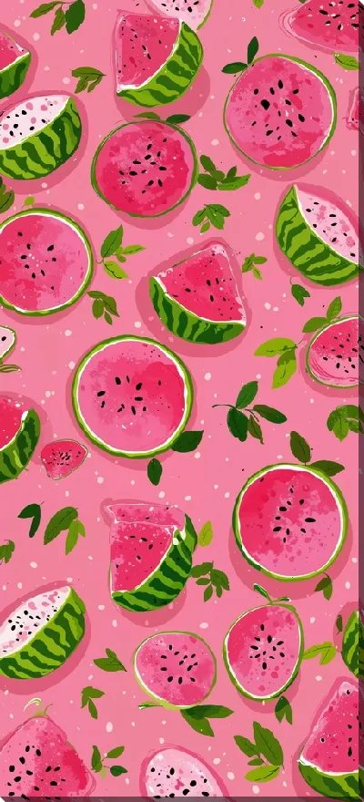 Картина маслом Розовый арбуз