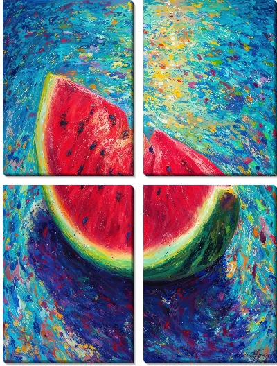 Модульная картина Арт арбуз