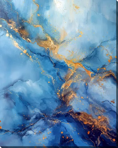 Картина маслом Жидкий мрамор