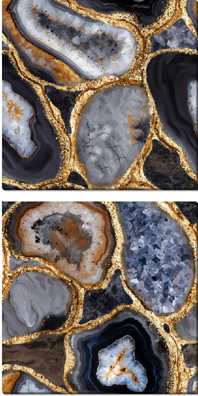 Модульная картина Срез камней и мрамора