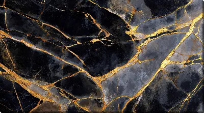 Черный мрамор и золото