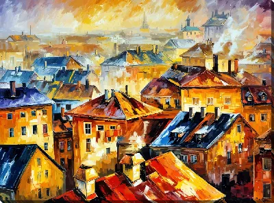 Картина Над крышами №17