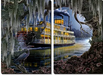 Картина Пароход (Steamer)