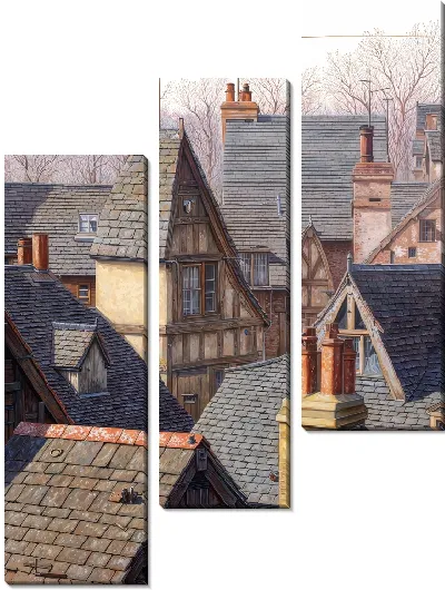 Модульная картина Над крышами №21