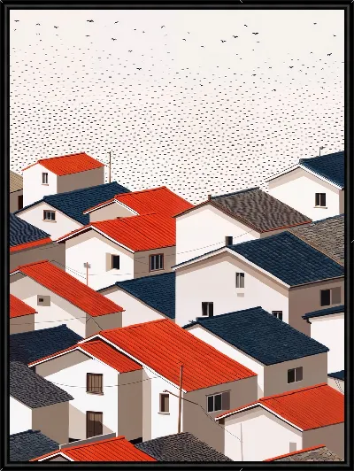 Картина Над крышами №35
