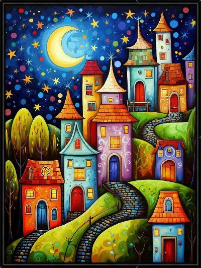 Картина Над крышами №37