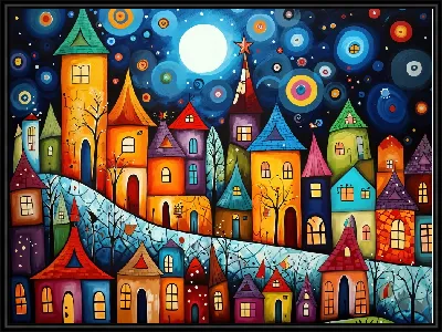 Картина Над крышами №50