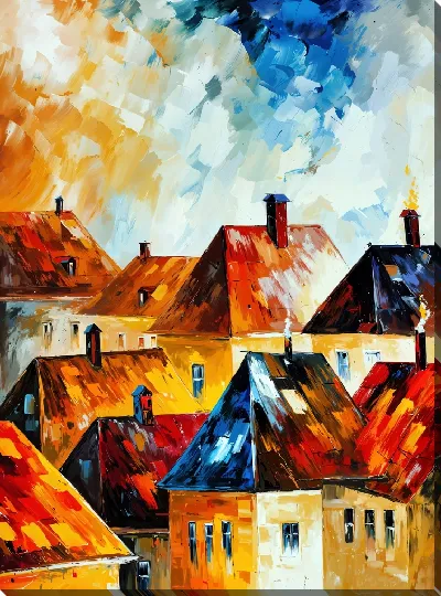 Картина Над крышами №67