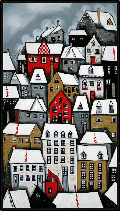 Картина Над крышами №68