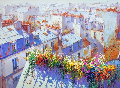 Плакат Крыши домов №5