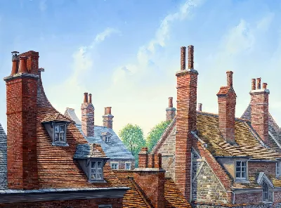 Плакат Крыши домов №7