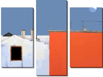 Модульная картина Крыши домов №12