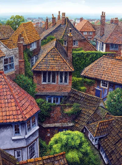 Плакат Крыши домов №15