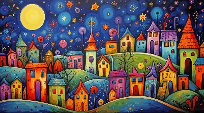 Плакат Крыши домов №18