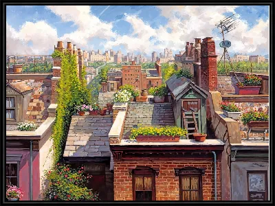 Картина Крыши домов №23