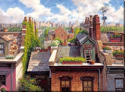 Постер Крыши домов №23