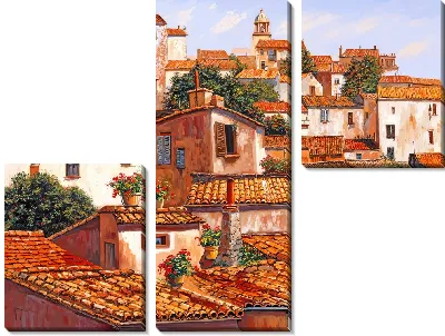 Домики с красными крышами №28