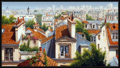 Картина Крыши домов №32