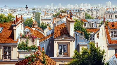 Плакат Крыши домов №32