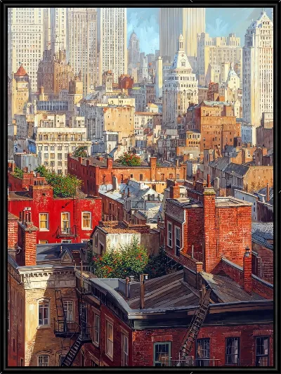 Картина Крыши домов №38