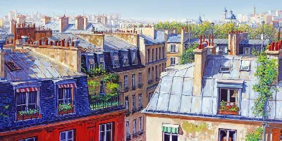 Плакат Крыши домов №40