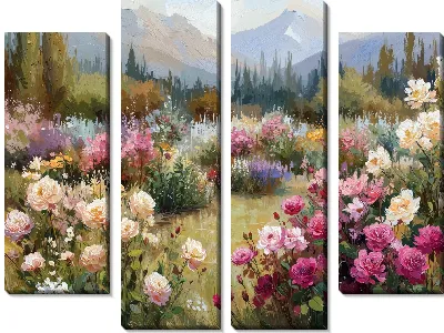 Модульная картина Сады цветут №10