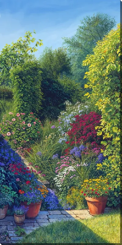 Картина маслом Райский сад №3