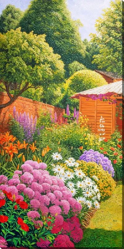 Картина маслом Райский сад №5