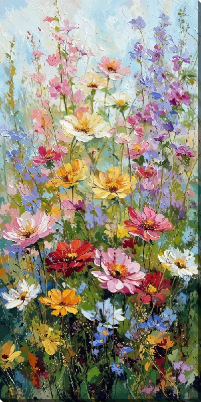Картина маслом Сад цветов №11