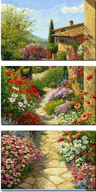 Модульная картина Цветы сад №31